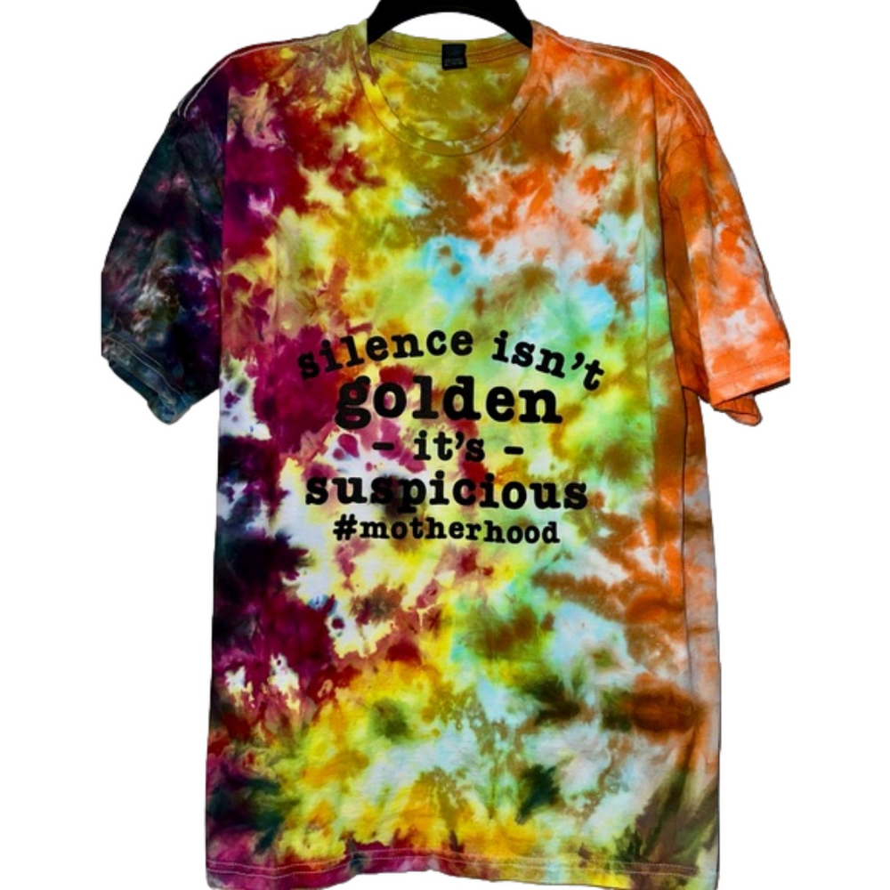 Women’s Gildan SoftStyle Fun Tye Dye Printed Top Shirt T-Shirt Size XL